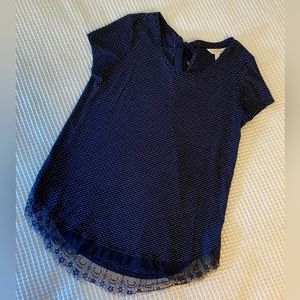Lauren Conrad Navy Blue Shirt